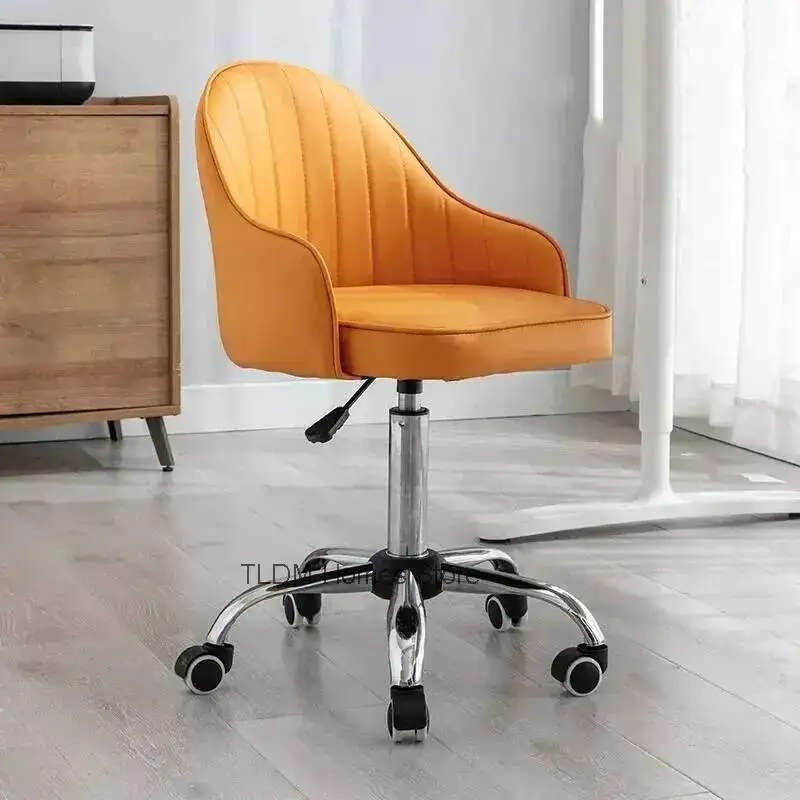 Rolling Height Adjustable Office Chair Swivel Wheels Computer Staff Liftable Office Chair Silla De Escritorio Furniture Home