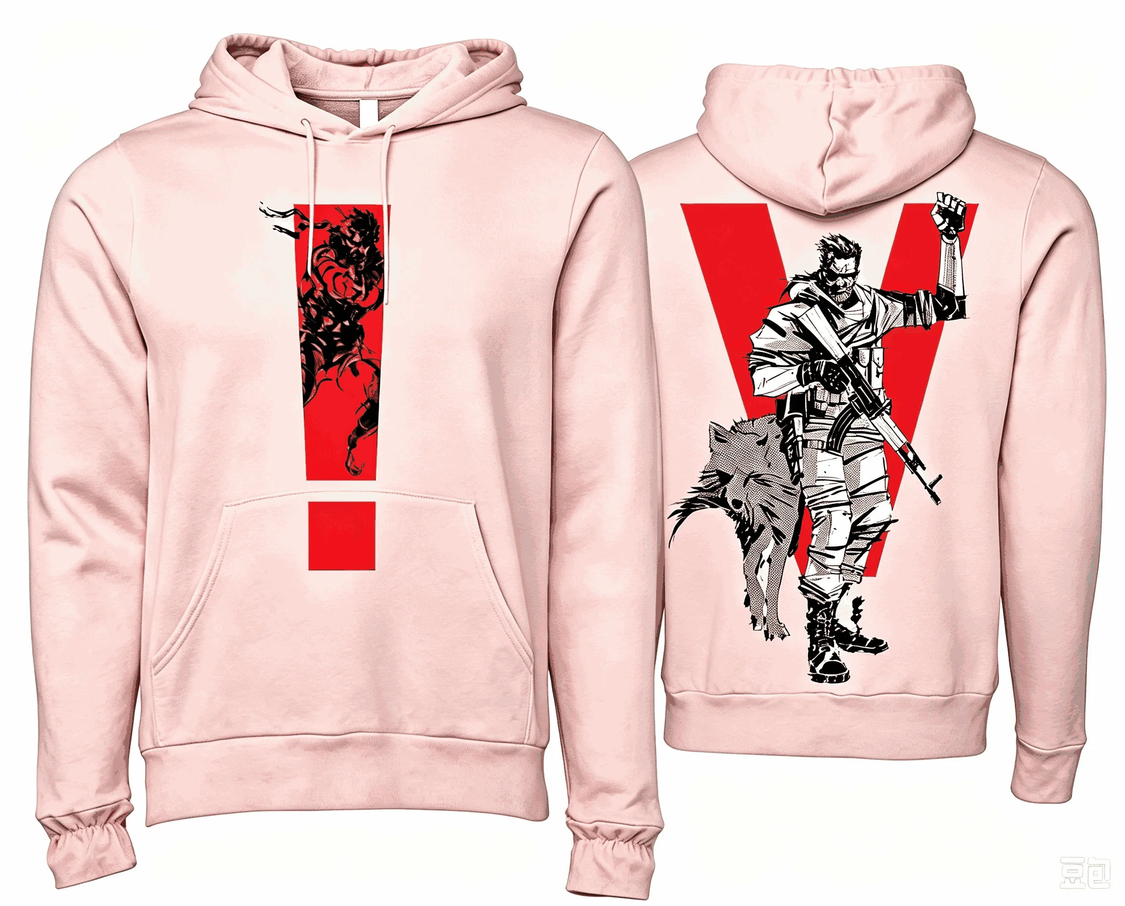 Metal Gear Solid Neutral Men's and Women's Fashion Hip Hop Oversized Unisex hoodies sweatshirt Sports Graphic Comfortable soft