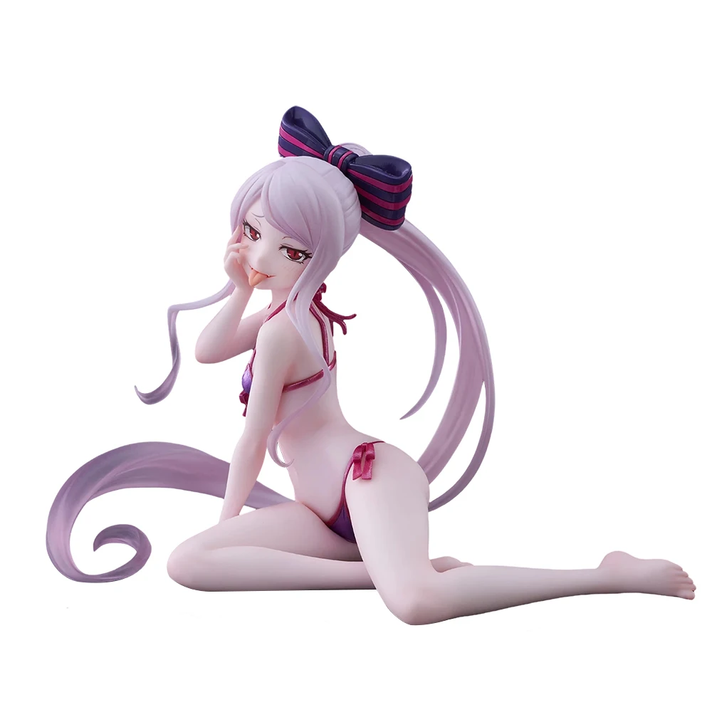 

Anime Shalltear Bloodfallen Figure Sitting Pose Action Figure Beauty Girl PVC model desktop ornaments Collection toy Gifts 13cm