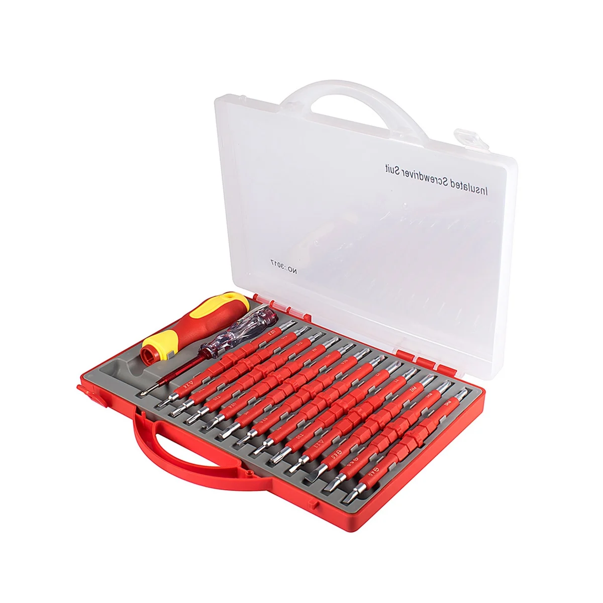 26-Piece 1000V Insulated Electrician Screwdriver Set Professional Electrical Screw Driver Set Tools for Man with Case