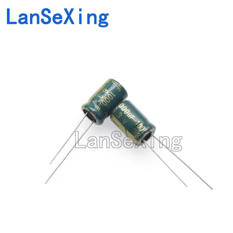 Directly inserted aluminum electrolytic capacitor element 6.3v1000uf, volume 8 * 12mm, electrolytic capacitor 1000uf6.3v