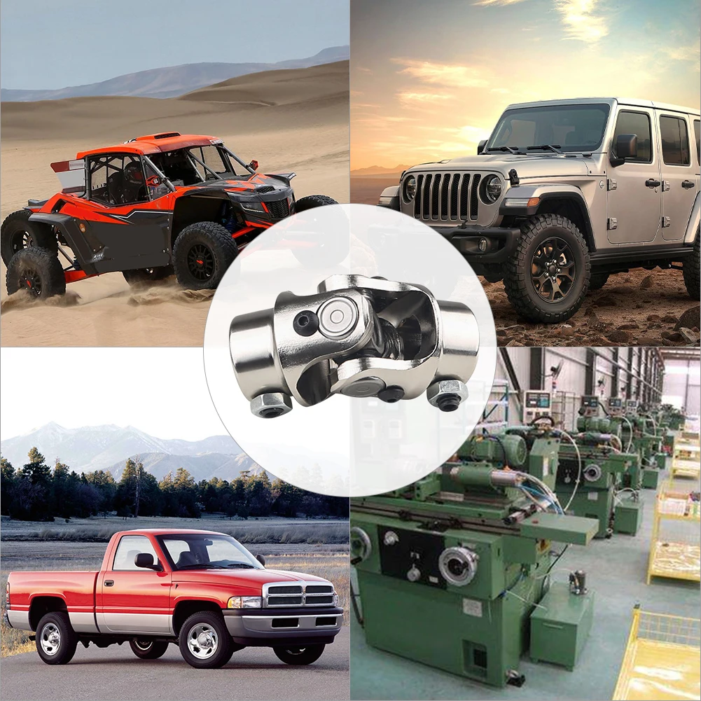 العالمي المشتركة واحدة توجيه رمح الفضة 3/4 "DD إلى 3/4" DD 1 قطعة توجيه رمح U المشتركة اكسسوارات السيارات مزدوجة D رمح مشترك