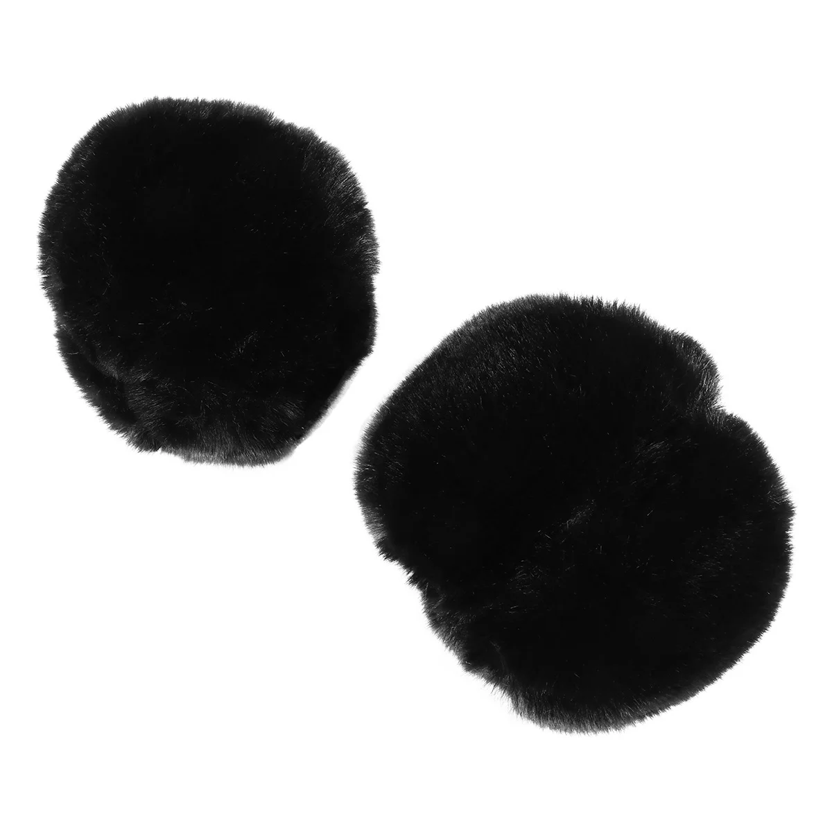 

Пара теплых меховых манжет для рук, премиум-качество, мягкие, плотные, толстые, зимние аксессуары для женщин, стильные пушистые чехлы для рук, для улицы