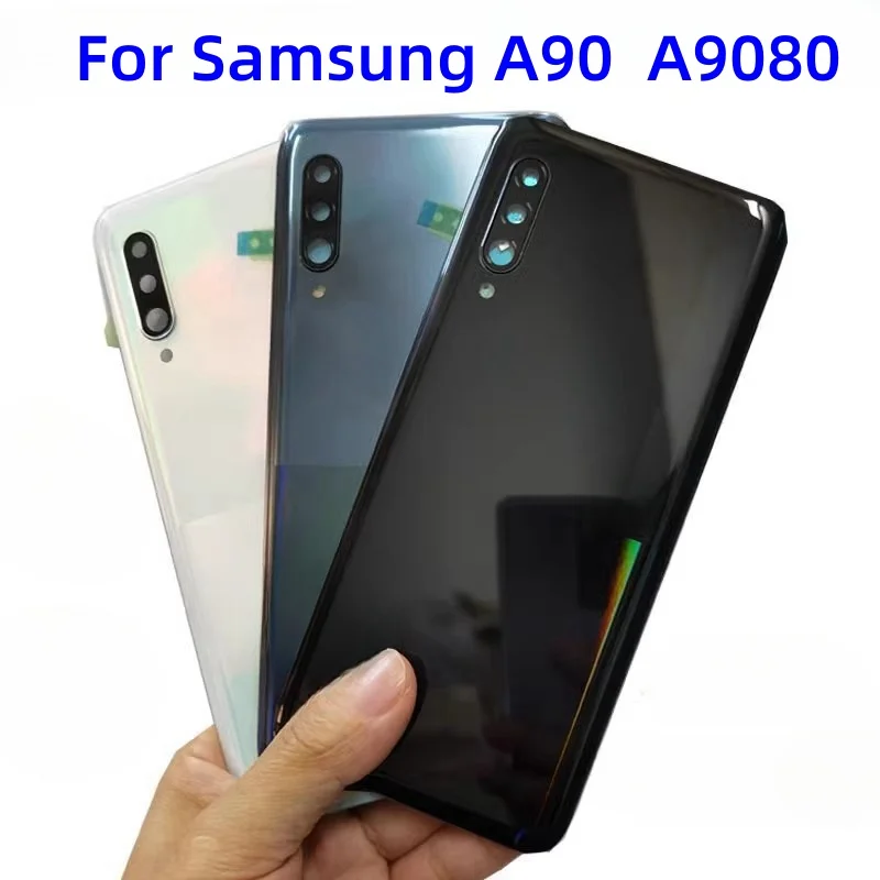 Back Glass back cover case for Samsung Galaxy A90 SM-A9080 A908N A908B A908U battery cover Housing Cover Repair Parts Door