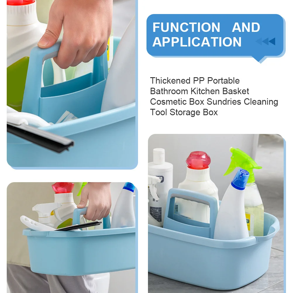 

Sundries Storage Holder Bathroom Cleaning Tool Organizer Cosmetics Box Multi-Purpose PP Material Large Capacity Home Supplies