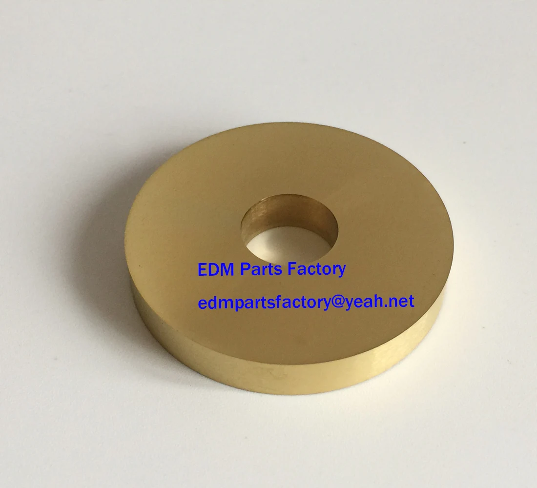 100.542.999 edm Lower Drive Pulley TiN Coated C409 Ø40xØ12x6 for ROBOFIL 230F,240,330F Charmilles 542.999, 135009928, 1350.099.2