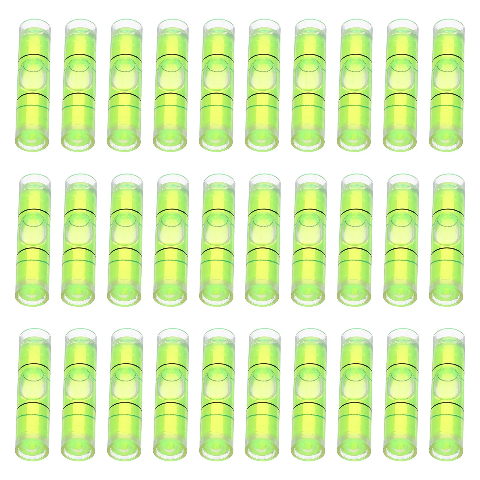 

50pcs Cylindrical Horizontal Bubble Level 8x35mm Mini Spirit Level Tool Precise Small Size Versatile Applications