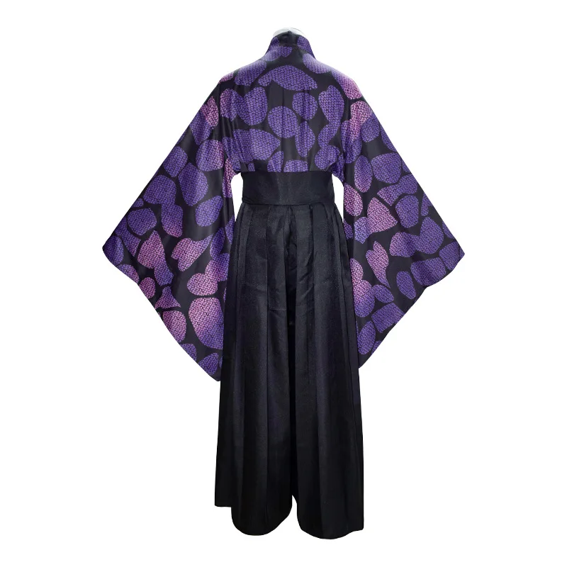 Japanisches Kokushibo Cosplay Kostüm Dämonentöter Kimono Anime Anzug Halloween Mottoparty Rollenspiel Outfit Erwachsener Mann