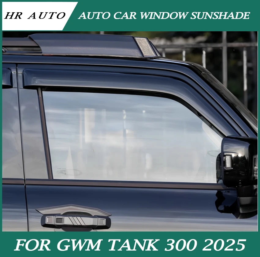 

Автомобильный оконный дождевик, защита от дождя, подходит для GWM Tank 300 2025, модифицированный автомобильный солнцезащитный козырек, внешние детали для обновления автомобиля