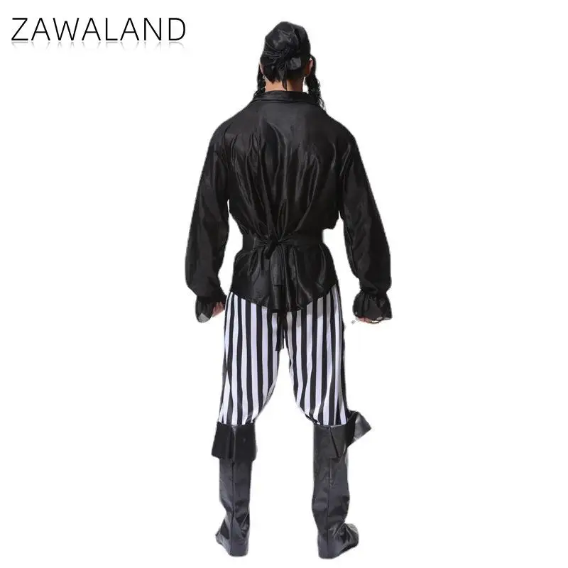 Zawaland-Halloween Trajes De Pirata Para Homens, Fato De Festa De Férias, Fantasia De Palco De Carnaval, Performance De Palco, Cosplay De Moda