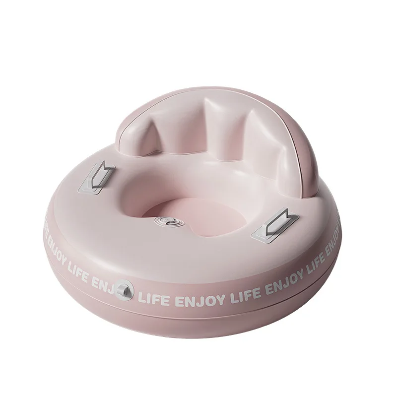 Winter Inflatable Snow Sled Tube – Thickened PVC Snow Tube with Pull Rope for Outdoor Skiing