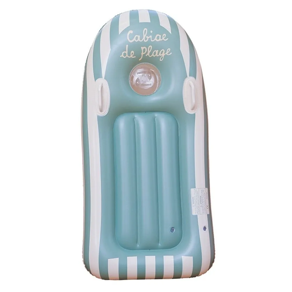 Lightweight Inflatable Surfboard Thickened Non Slip Surface Inflatable Swimming Board Clear Window With Handle Water Hammock