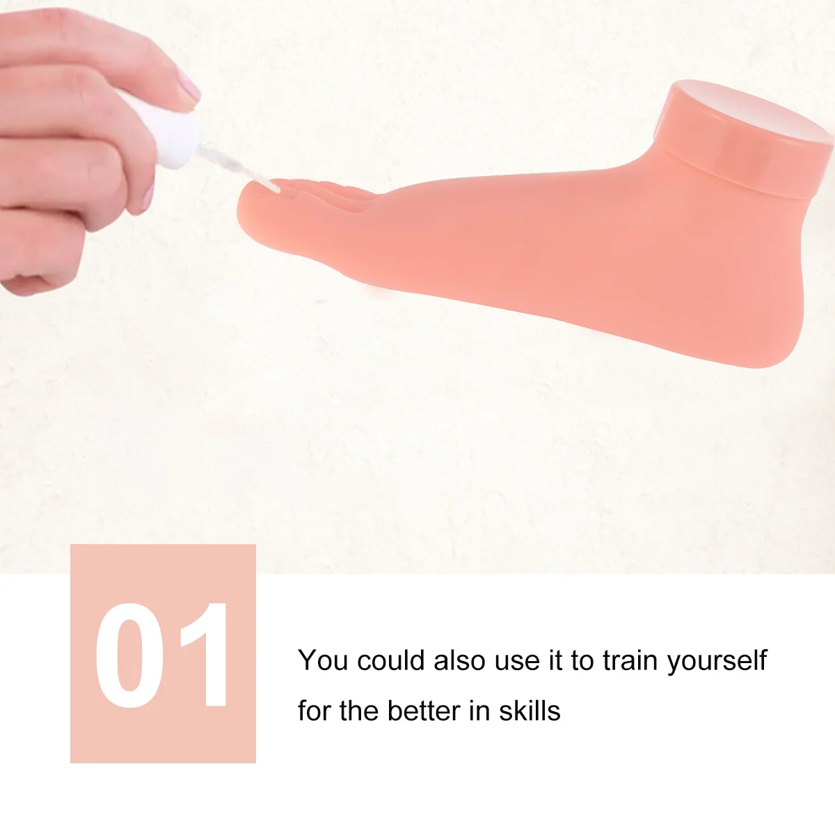 

2 шт., легкий прочный инструмент для тренировки маникюра для ног, для нанесения насадок, польский инструмент для дизайна ногтей, тренировочный инструмент для маникюра