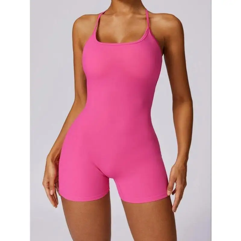 

Women's apewear Onesie Pure Color Cross Design Comfortable Fit Casual Sportswear Seven Quarter Sve Autumn Season