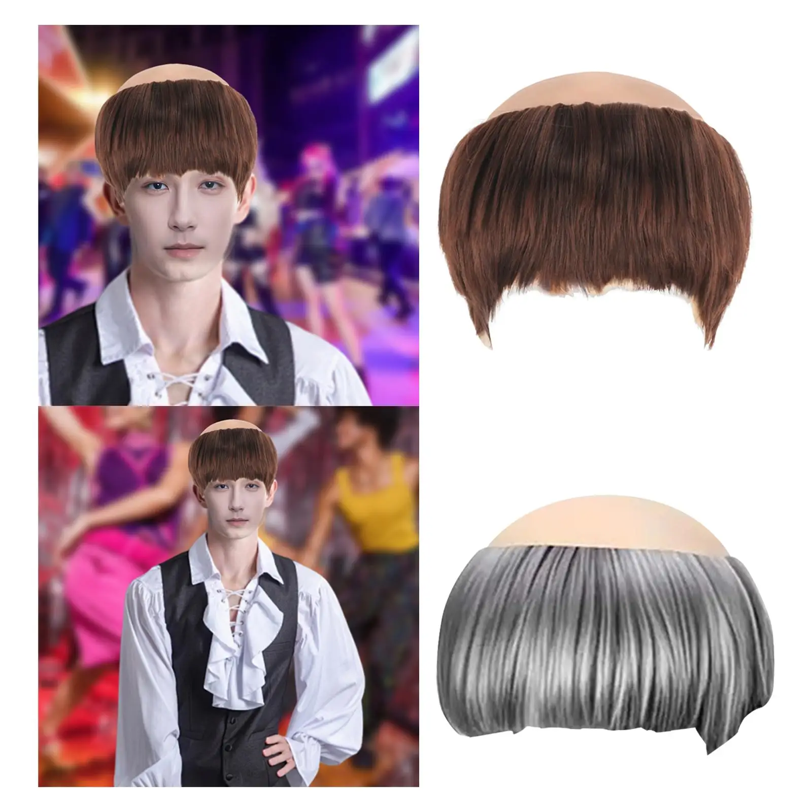 

Halloween Bald Monk Costume Party Accessory Supplies Funny Cosplay Halloween