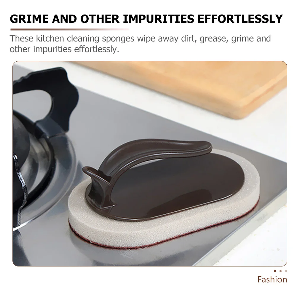 

5Pcs Kitchen Emery Sponge Portable Scrubbing Tool for Tableware Washing Grease Removal Cleaning Brush Gadgets Emery Sponge