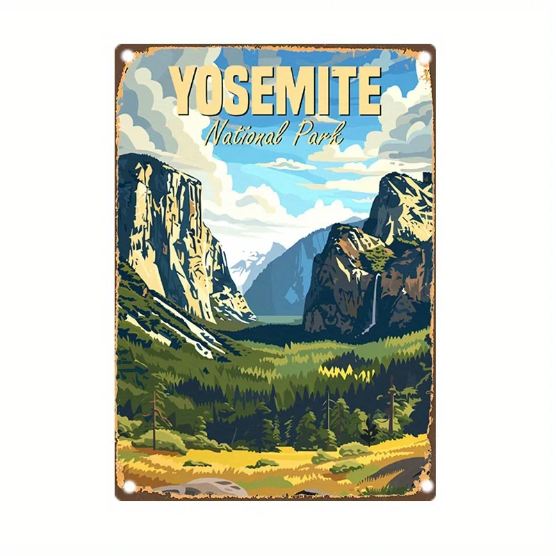 Yosemite National Park Vintage Iron Tin Sign - 8