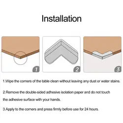 1 Set Soft Edge Protector Bump-proof Table Corner Guard Self-adhesive Wrapping Living Room Corner Cover  Anti-collision