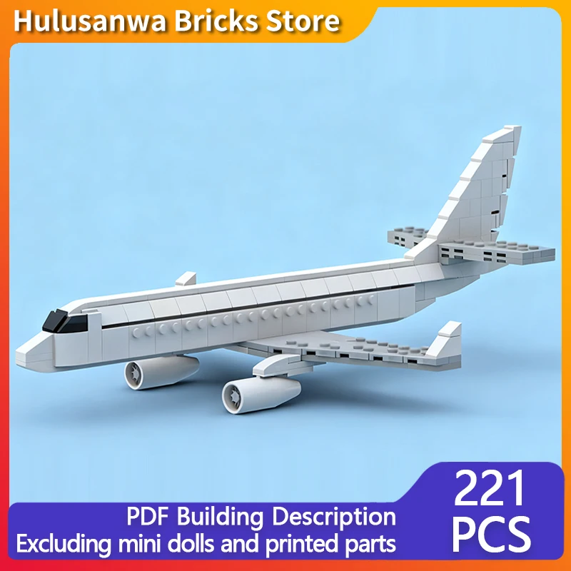 

E175 Civil Airliner Model MOC Building Bricks War Equipment Modular Technology Gifts Holiday Assemble Children Toys Suit