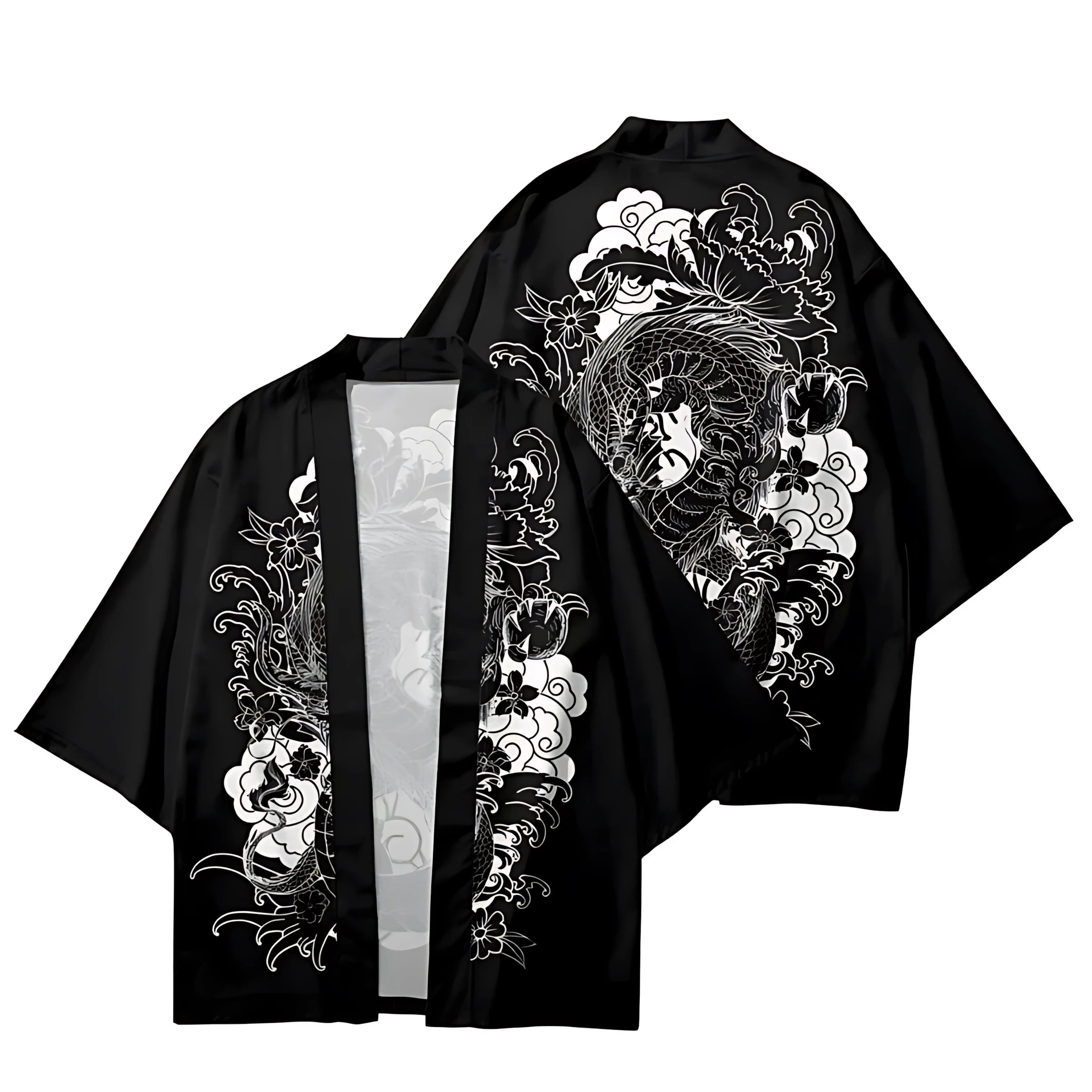 Kimono d'été 2026 pour homme, motif imprimé 3D, respirant, léger, décontracté, pour le roller et le hip-hop, vêtements pour homme
