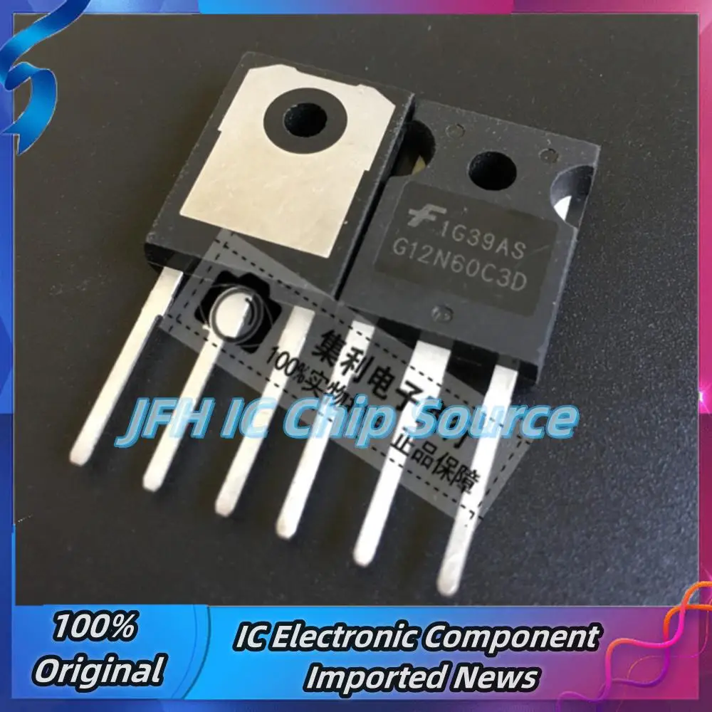 5PCS-10PCS G12N60C3D HGTG12N60C3D  IGBT TO-247 600V 24A  Best Quality Stock