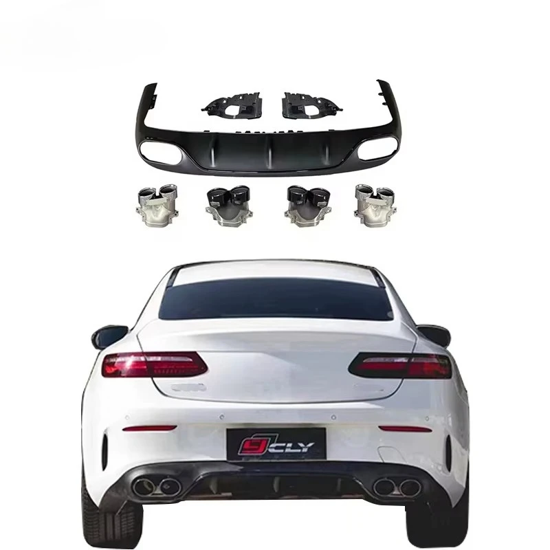 

Car Diffuser for 2017-2022 E Class E Coupe W238 C238 Upgrade E53 Diffuser Exhaust Pipe Rear Lip Exhaust Tips