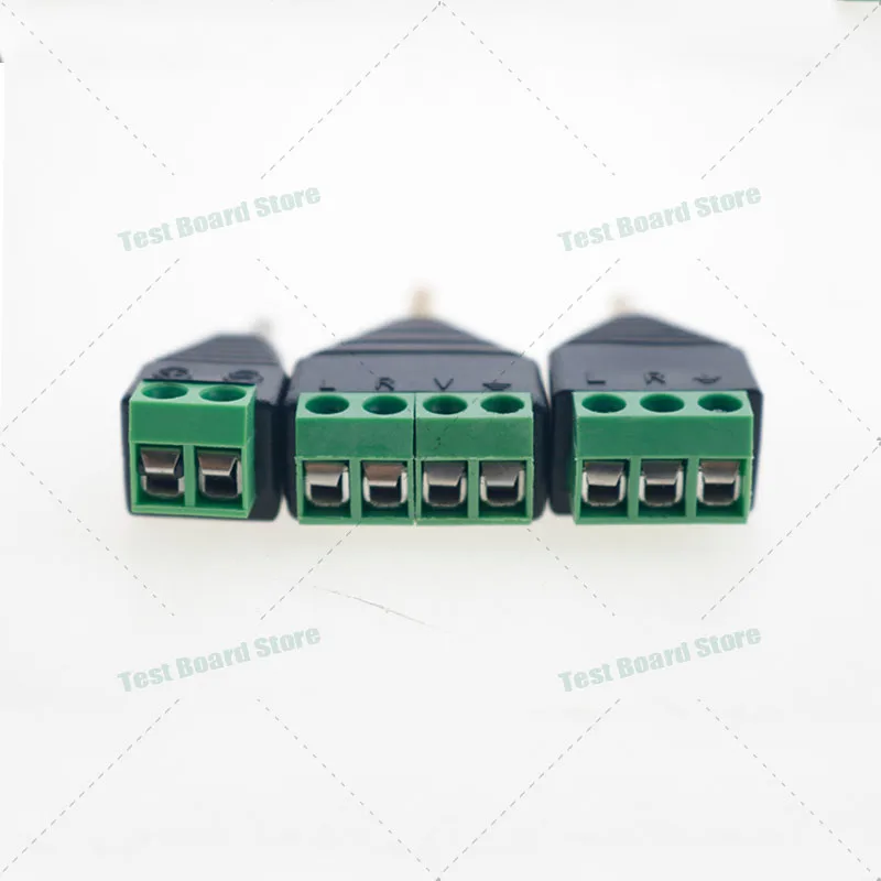 1Pcs dual channel audio headphone plug, male and female audio jack, 3.5mm/2.5mm gold-plated stereo adapter, solderless terminal