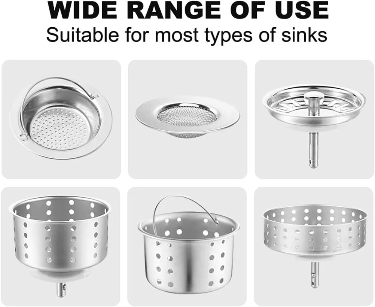 200 PCS Disposable Kitchen Sink Strainer Mesh Bags, Drain Net Filters for Food Waste, Leftover Garbage Collection