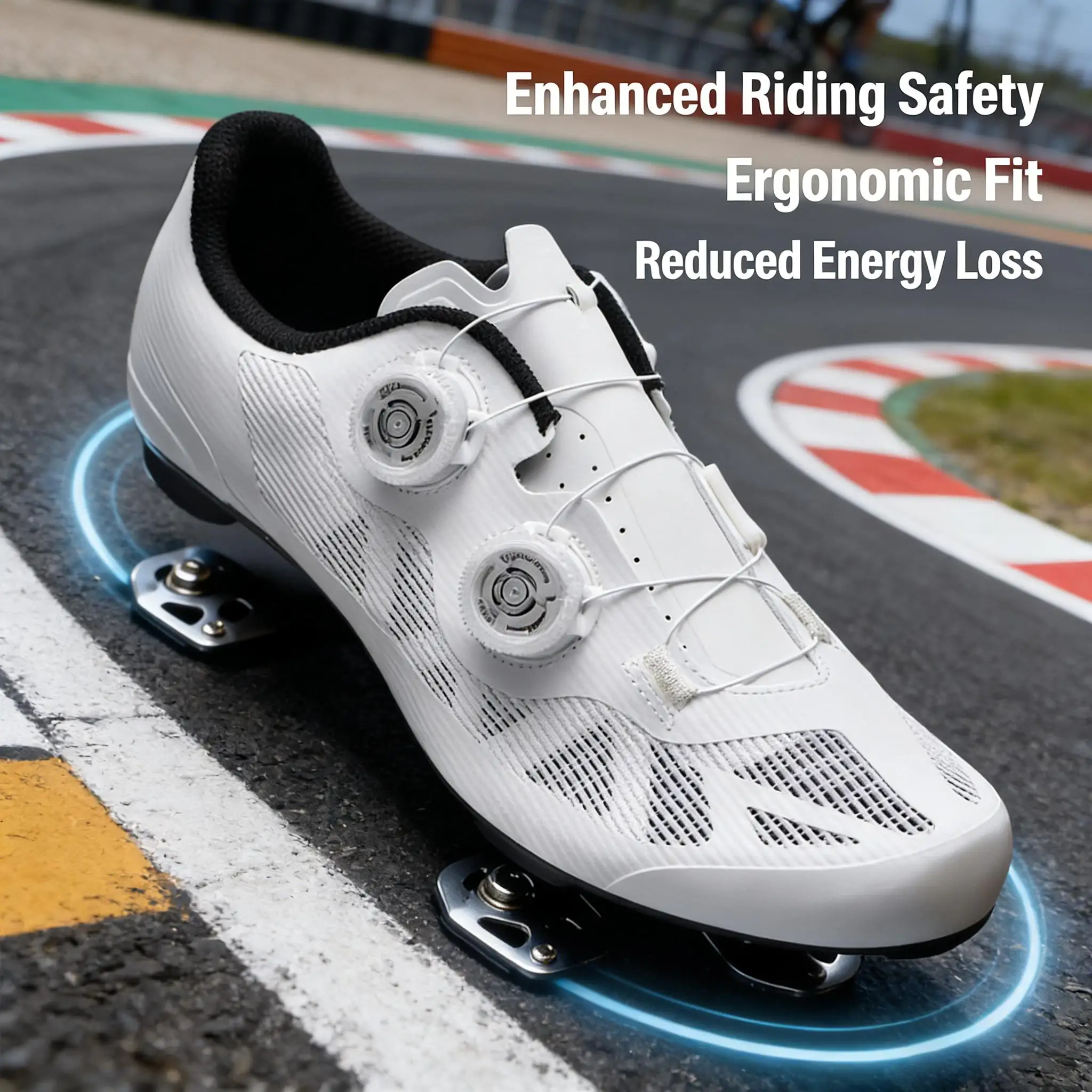 

Мужская уличная профессиональная велосипедная обувь, легкая нейлоновая подошва, дышащая гонка, удобная обувь для гонок по бездорожью, шоссейным велосипедом