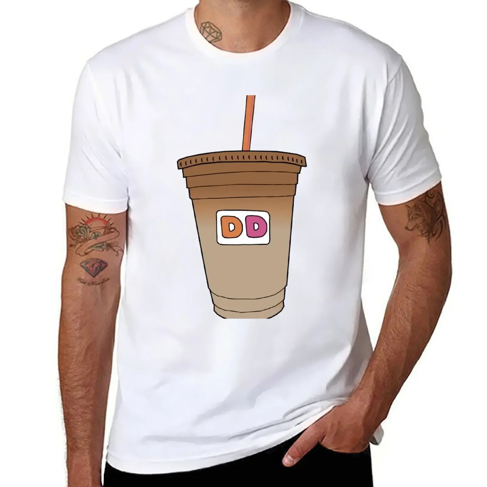 Dunkin Donuts Iced Coffee T-Shirt cute clothes blacks men clothes