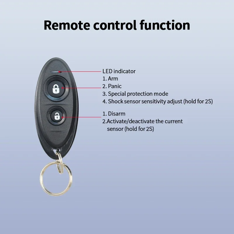 EASYGUARD Alarm Mobil Universal/Alarm Sepeda Motor Dc 12v Instalasi DIY Temuan Mobil