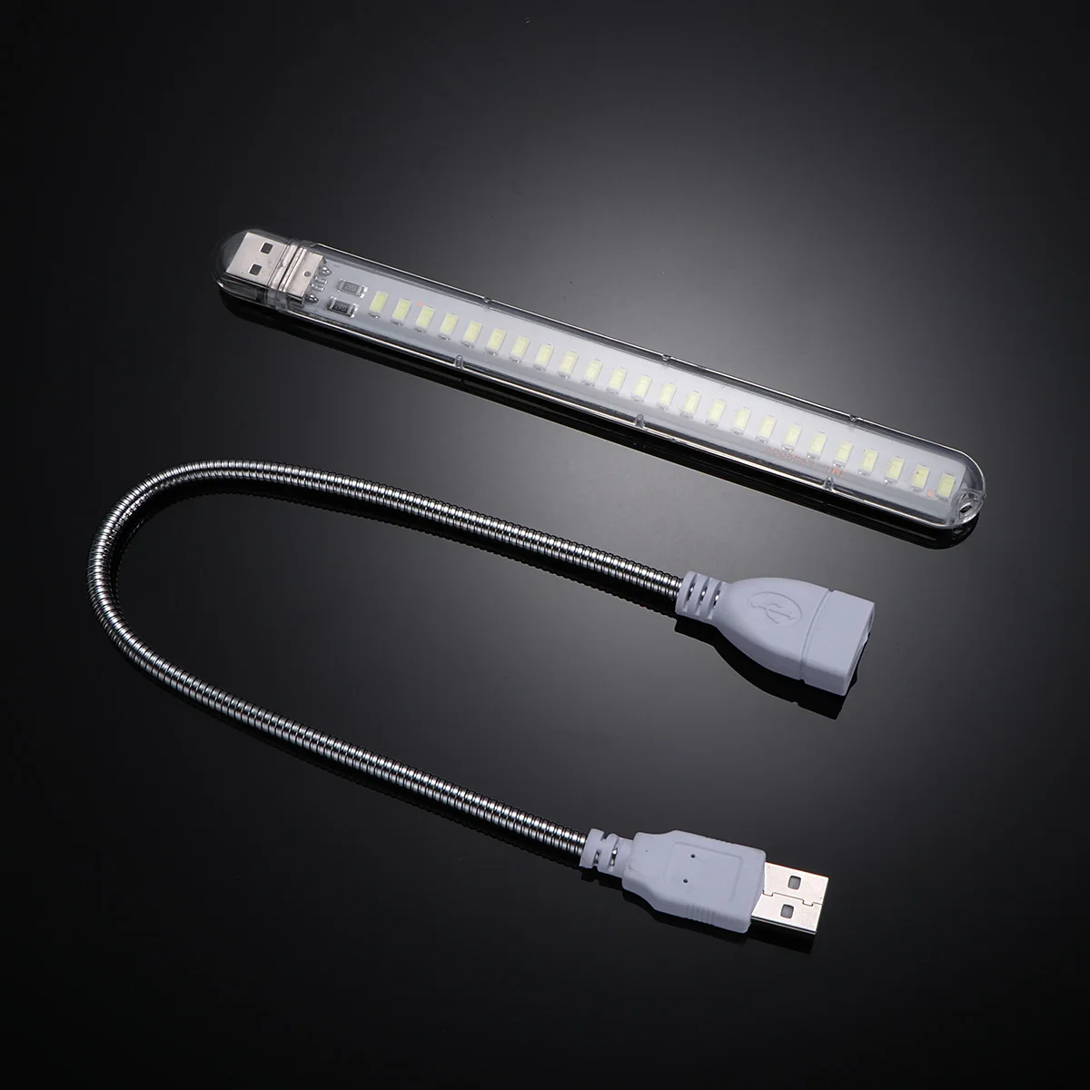 

Usb Lamp White Led Night Light Portable Mini Table Lamp For Laptop Camping Emergency Lighting Decor, Extended Metal Pole