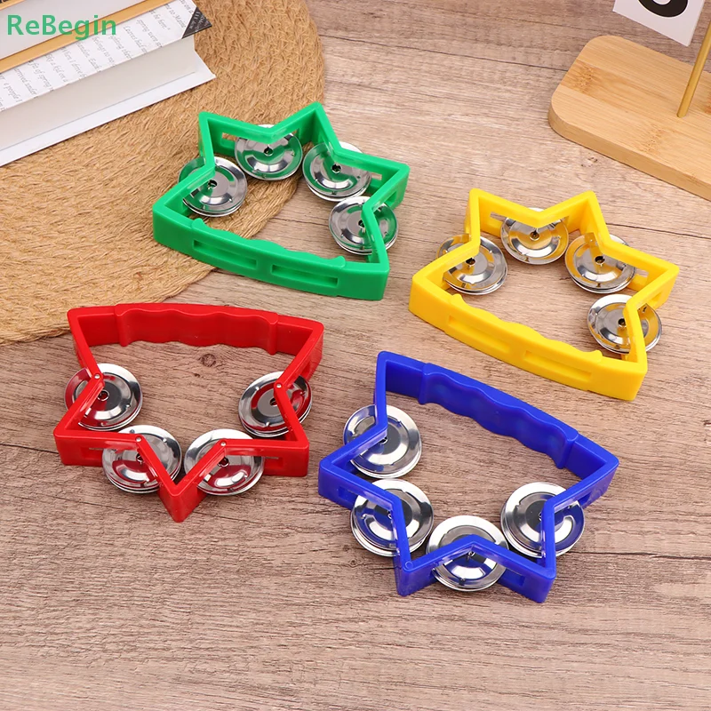 Kindergarten Hand Bells Toys Music Toys Shaking Bells Tambourine Toys Percussion Instruments