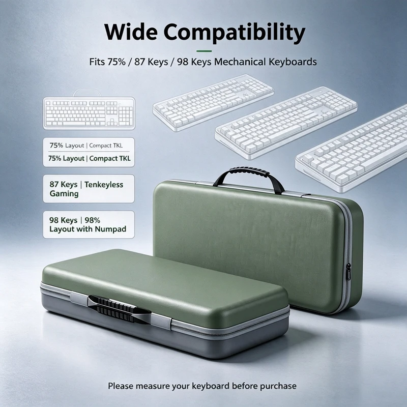 Mechanical Keyboard Protective Storage Bag, Travel Carry Case for 108 Keys Keyboard, Fit RK Aula MCHOSE Redragon Keyboard