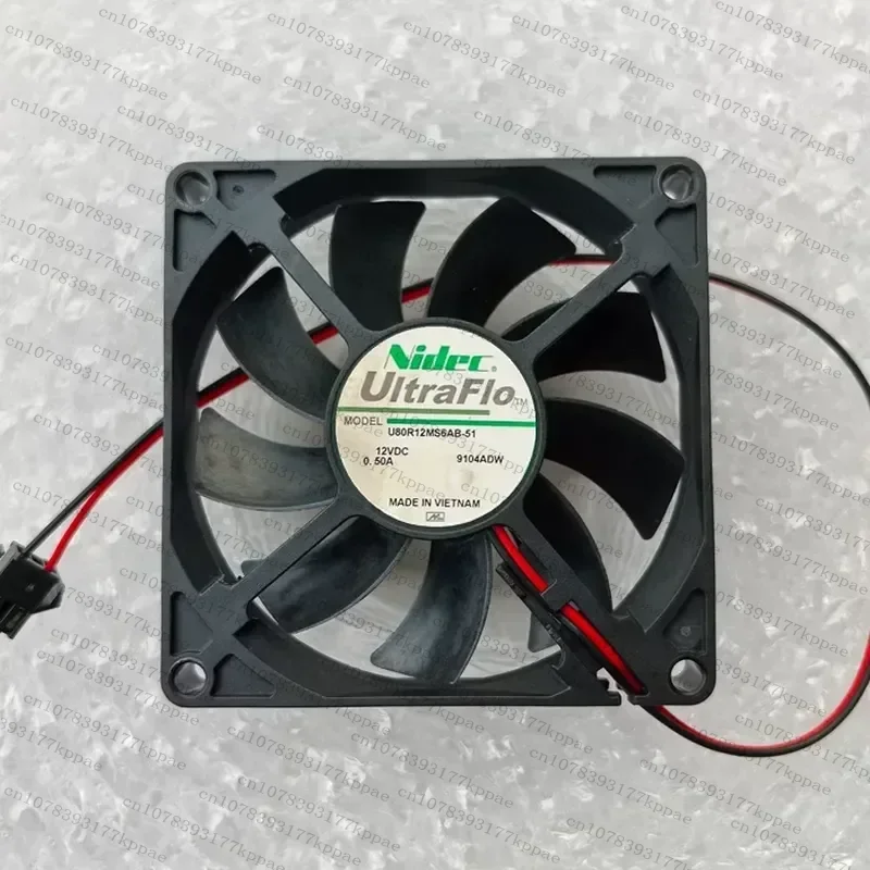 1PCS for Nidec U80R12MS6AB-51 DC 12V 0.50A Large Air Volume Cooling Fan