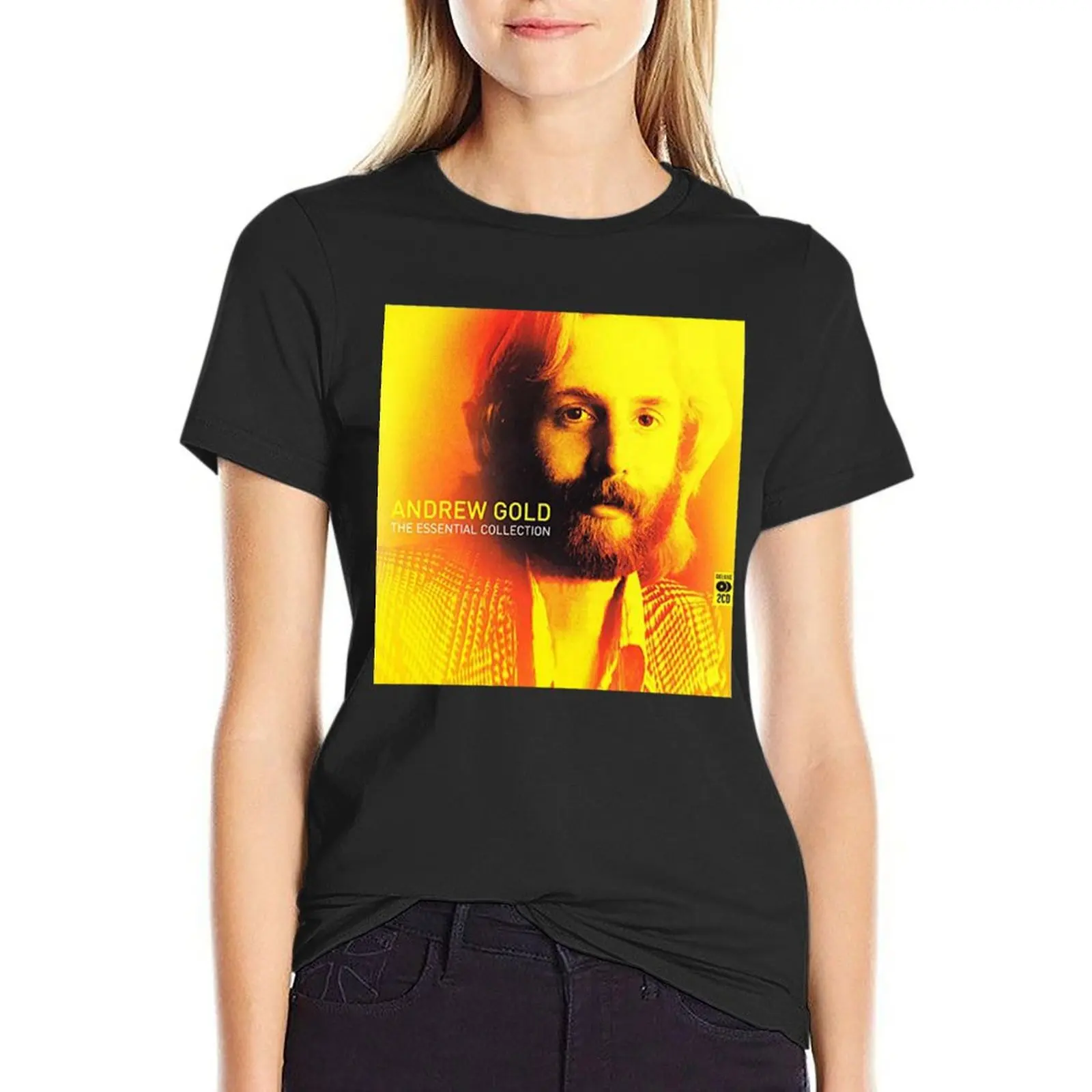 Essential Andrew Gold T-Shirt vintage kawaii clothes Women tops