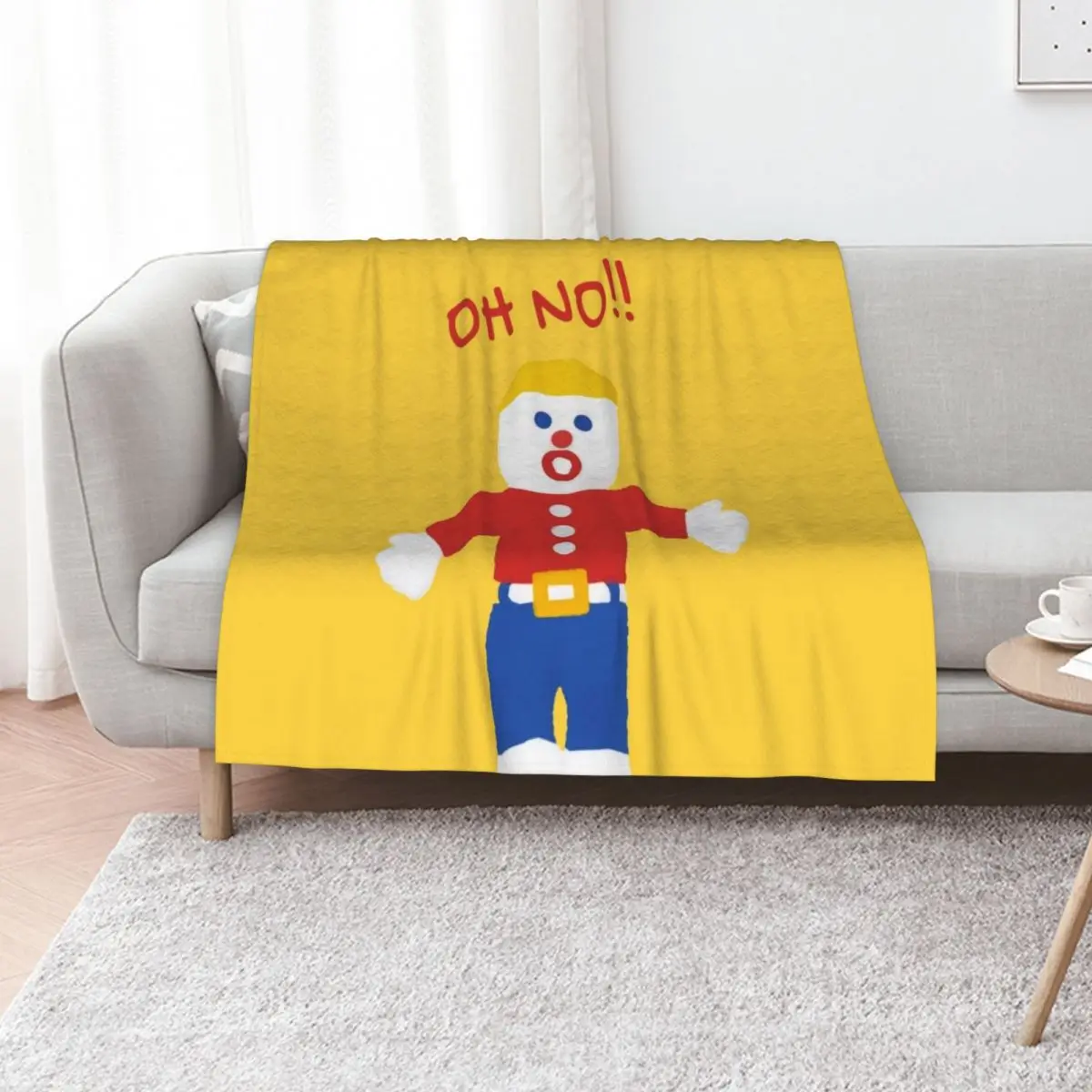 Oh no!!! mr. bill Throw Blanket Heavy Extra Large Throw christmas decoration Camping Flannel Fabric Sofa Throw Blankets