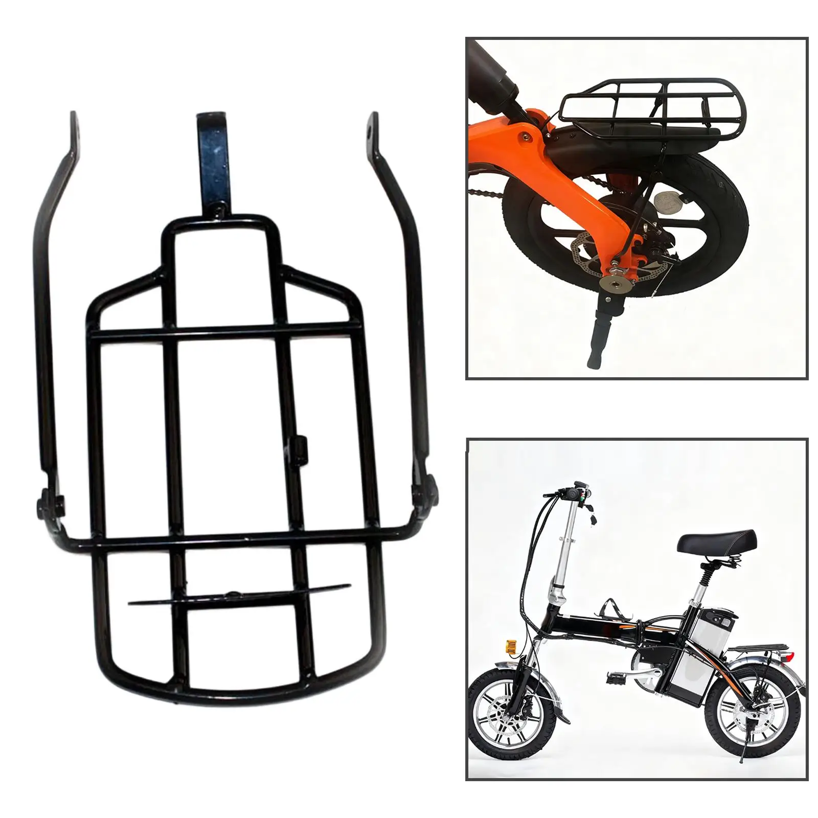 

14" Bike Rear Rack Easy to Install Heavy Duty High Performance Equipment Child Carrier Bike Rack Bicycle Cargo Rack Luggage Rack