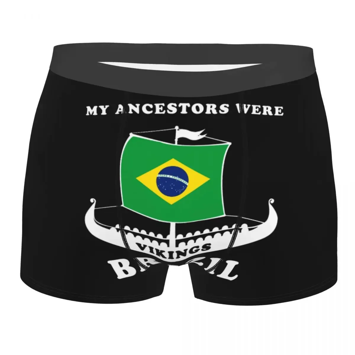 My Ancestors Were Vikings Brazil Underwear Men Breathbale Brazilian Proud Boxer Briefs Shorts Panties Soft Underpants For Male