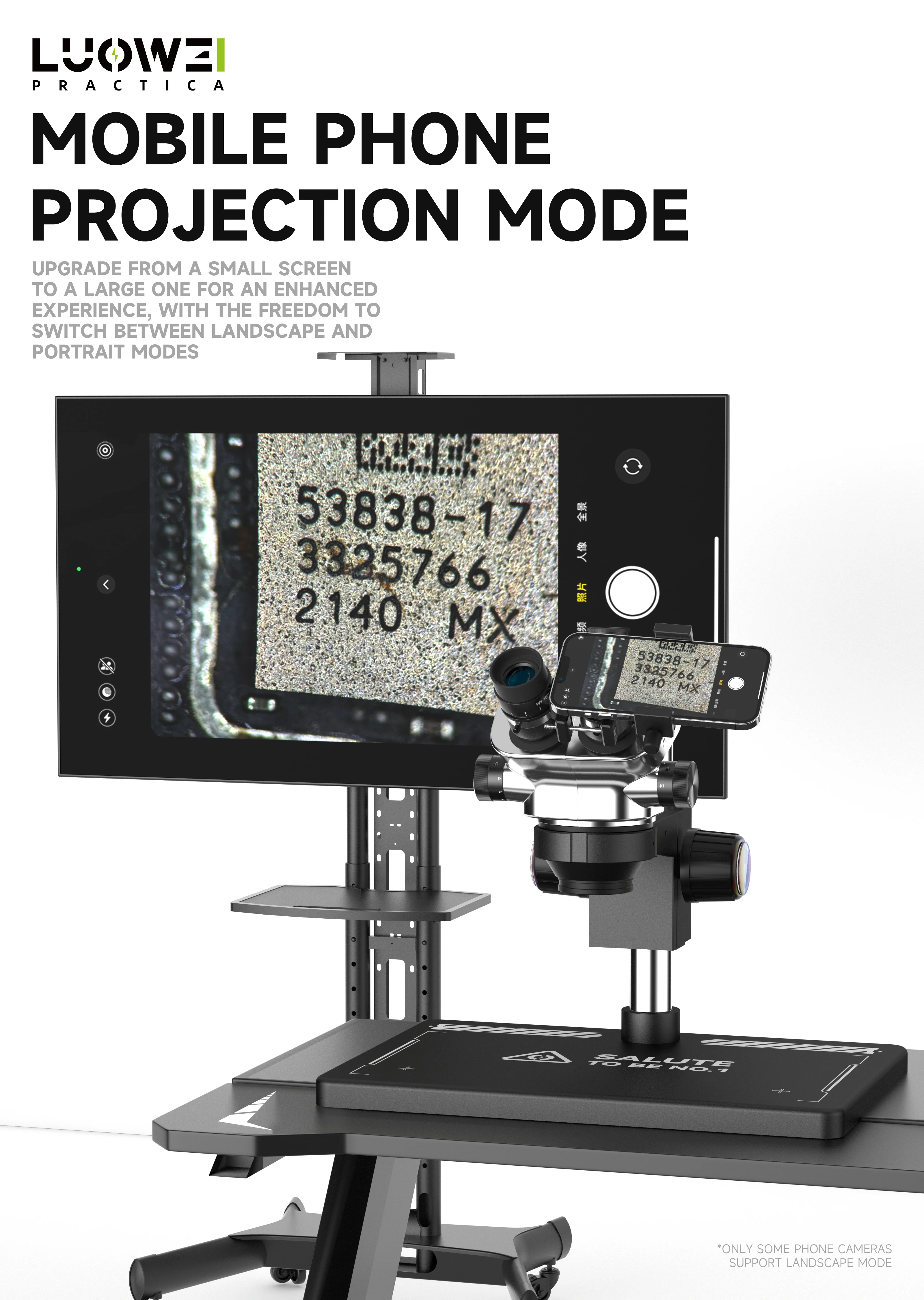 

LUOWEI Horizontal And Vertical Shooting Switch Holder/Microscope Holder/Microscope Mobile Holder