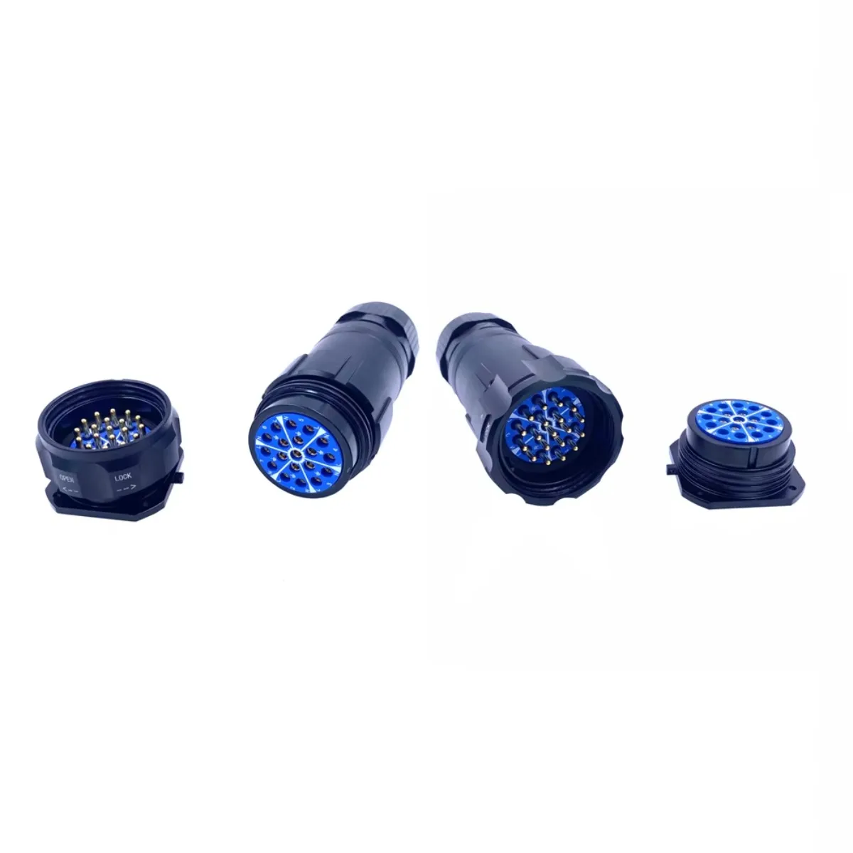 19-Pin Socapex Style Electrical Connectors Compatible with Socapex for Stage Lighting & Power Distribution
