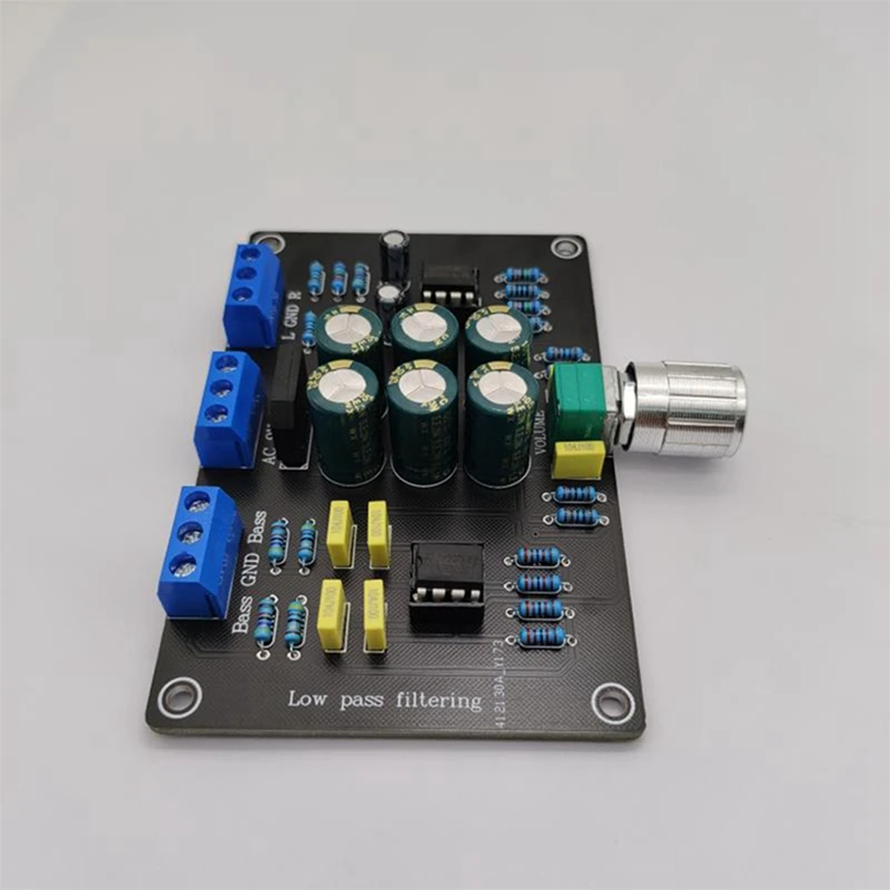 2 Way Subwoofer Frequency Divider Board Electronic Low-Pass Filter Crossover AC12V NE5532