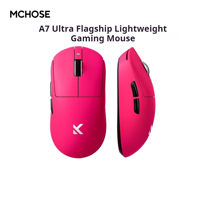 MCHOSE A7 Ultra Mouse Esport Game Três Modos Pro Sem Fio Bluetooth Paw3950/3395 Computador Leve Ergonômico Não Poroso Mouse