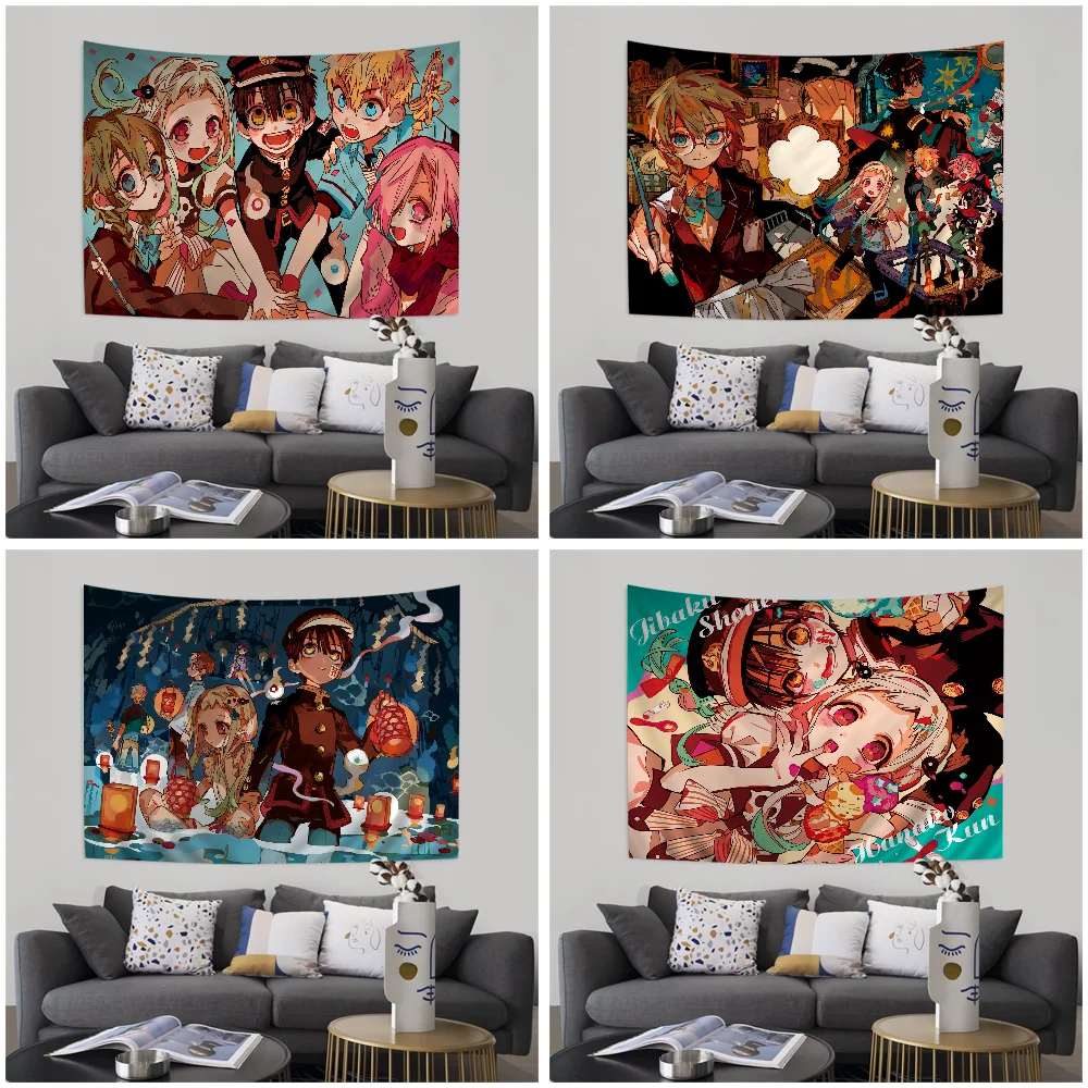 Anime Jibaku Shounen Hanako-kun Colorful Tapestry Wall Hanging Bohemian Wall Tapestries Mandala Wall Hanging Sheets