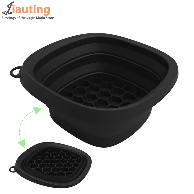 وعاء حمام الثلج للوجه يغرق غمس الوجه للطي الجليد الوجه مغسلة الوجه أداة العناية بالبشرة للسفر المنزلي