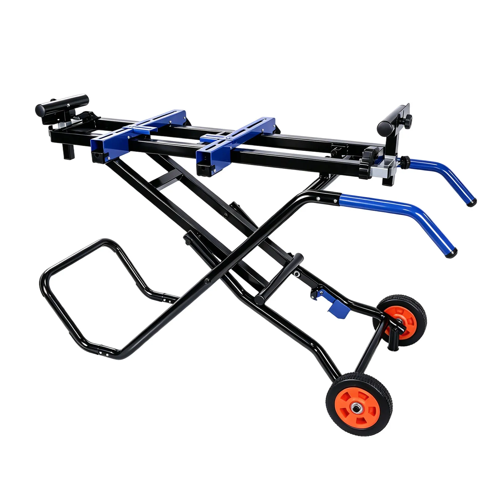Portable Table Saw Stand Heavy-Duty Steel Frame Miter Saw Frame Workbench Folding Design Universal for Most Brands of Table Saws
