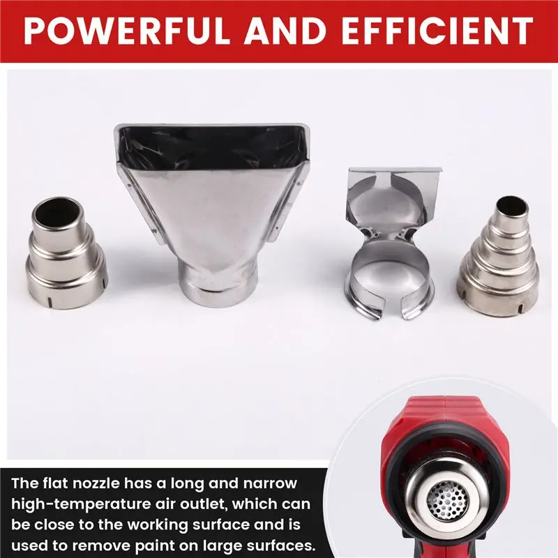 ABZC-360W Cordless Heat Gun Portable 400℃ Hot Air Gun With 4 Nozzle Fit For 18V Battery