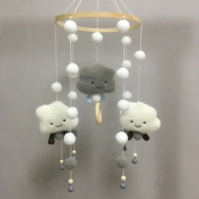 Hand-woven crib, nursery hanging decorations, children's room decoration