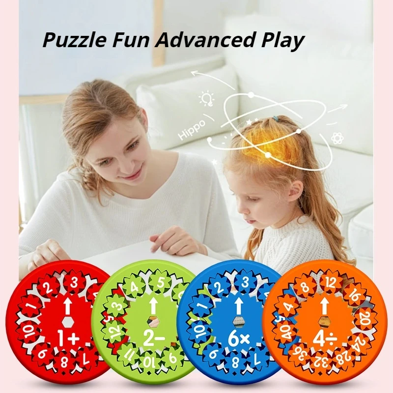 Jeux de mathématiques amusants pour enfants, Fidget Spinners, Puzzle de bureau, Jeux de multiplication Montessori, Cadeaux de Noël pour garçons et filles, 3 à 6 ans