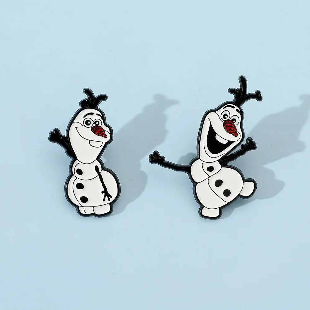 Disney Movie Frozen Snowman Olaf Pin Cartoon Badge spilla carina per Jeans sciarpa top spilla icone gioielli amici regali per bambini